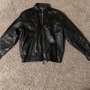 Ralph Lauren Black Leather Jacket